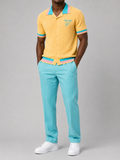 Yellow- Francis Ologo™ Heritage Knit Button-Up Polo